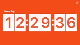 flip clock - minimalism digital alarm clock no ads iphone resimleri 1