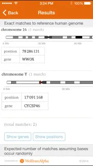 wolfram genomics reference app iPhone Captures Décran 2