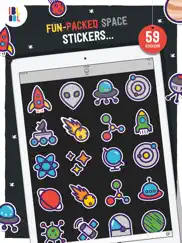 ibbleobble space stickers for imessage ipad images 1