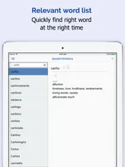 espanol dictionnaire iPad Captures Décran 2