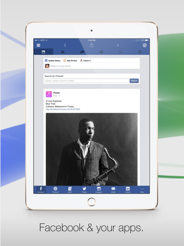 facely hd para facebook + apps sociales ipad capturas de pantalla 1