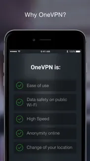 onevpn — fast & secure vpn iphone images 4