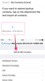 my contacts backup pro iPhone Captures Décran 3