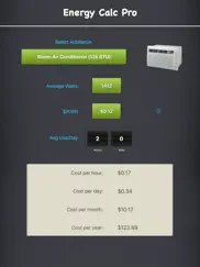 energy calc pro - appliance energy cost calculator ipad images 3