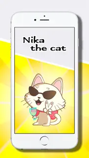 nika the cool cat stickers iphone images 1