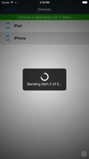 file transfer - exchange files between devices iPhone Captures Décran 3