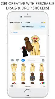 labmojis - labrador retriever emoji & stickers iphone images 3