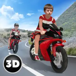 crazy kids motorcycle highway race logo, reviews