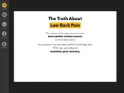 the truth about low back pain ipad images 1