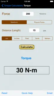torque calculator, units conv iPhone Captures Décran 3