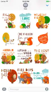 hello autumn fall time sticker iphone images 3