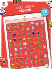 ibbleobble food stickers for imessage ipad images 1