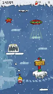 doodle jump christmas plus iPhone Captures Décran 1