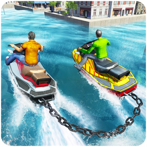 Chained Jetski Water Racing 3D app reviews download