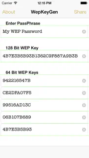 wep generator - wifi passwords iphone capturas de pantalla 1