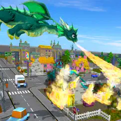 flying dragon fire city attack logo, reviews