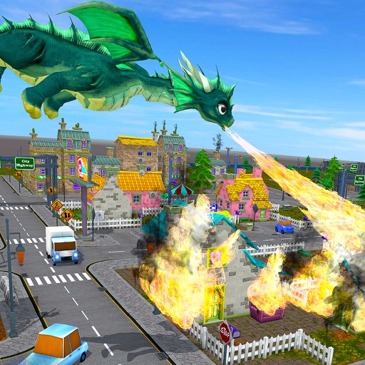 Flying Dragon Fire City Attack app reviews download