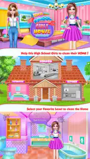 highschool girls house cleanup iphone images 1