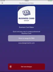 easy business card maker ipad images 1