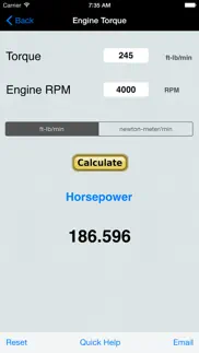 horsepower trap speed calc iPhone Captures Décran 2