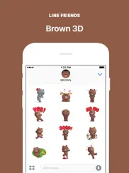 brown 3d - line friends ipad images 1