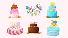 3d happy birthday cake sticker iphone images 2