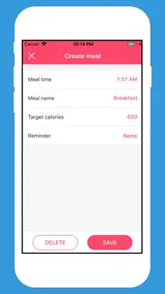 calories planner iphone images 2