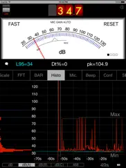 splnfft noise meter iPad Captures Décran 4