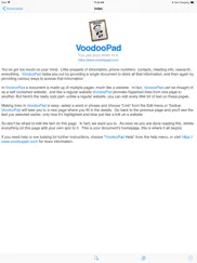 voodoopad iPad Captures Décran 1