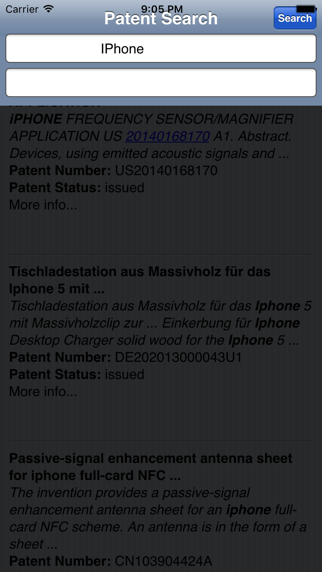 patent searcher iphone resimleri 1
