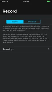 everycord - record & broadcast iphone images 1