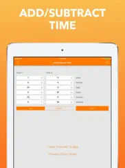 time + date calculator iPad Captures Décran 3