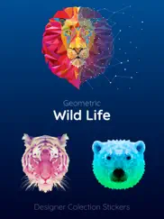 wildlife geometric sticker app ipad images 1