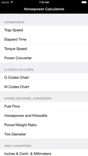 horsepower trap speed calc iPhone Captures Décran 4