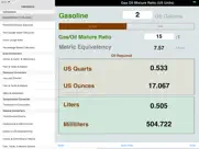gas oil mixture ratio iPad Captures Décran 1