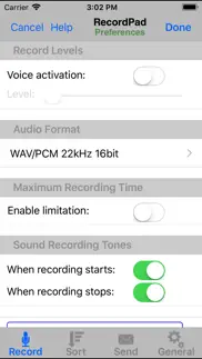 recordpad sound recorder iPhone Captures Décran 2