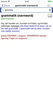 din danske ordbog iphone capturas de pantalla 4