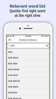 croate dictionnaire iPhone Captures Décran 2