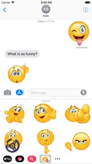 funny animated emoji stickers iPhone Captures Décran 1
