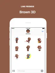 brown 3d - line friends ipad images 2