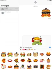 happy thanksgiving day sticker ipad images 3