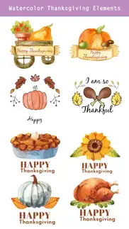 thanksgiving watercolor pack iphone images 4
