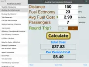 roadtrip gas cost calculator iPad Captures Décran 1