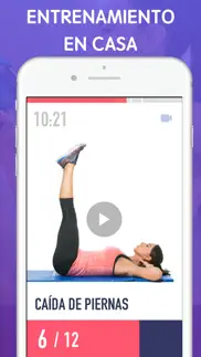 mujeres fitness - abdominales iphone capturas de pantalla 2