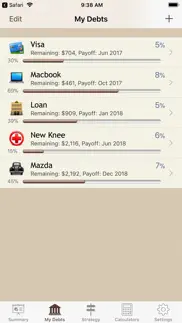 debt manager iphone resimleri 2