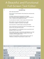 text editor by qrayon iPad Captures Décran 1