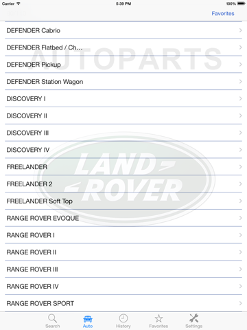 autoparts for land rover iPad Captures Décran 3