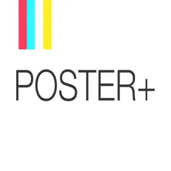 poster+ : text and photo layers, design templates logo, reviews
