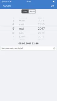 compteurs de dates iPhone Captures Décran 3