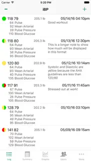 ibp blood pressure iphone capturas de pantalla 1